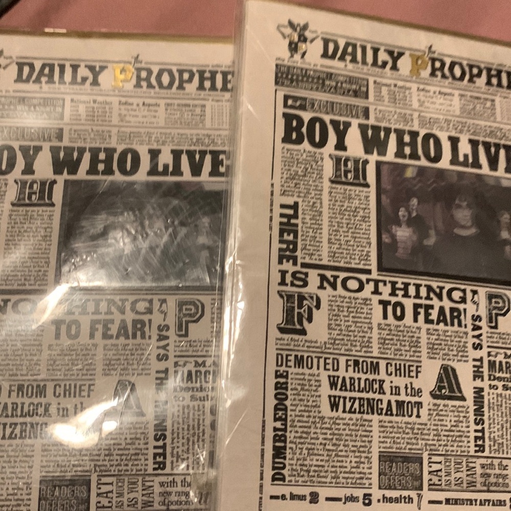 Harry Potter 3D cards by Minalima lenticular notecard